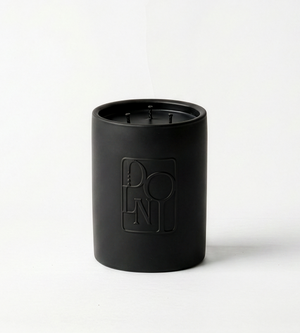 Dolni Large Black Ceramic 600g Tuberose & Sandalwood Candle