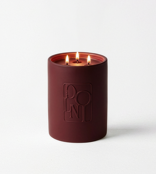 Dolni Large Ceramic 600g Dark Cherry Candle