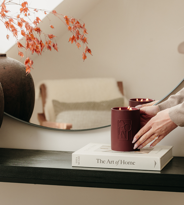 Dolni Large Ceramic 600g Dark Cherry Candle
