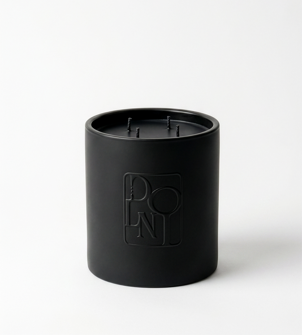 Dolni XL Black Ceramic 2200g Tuberose & Sandalwood Candle