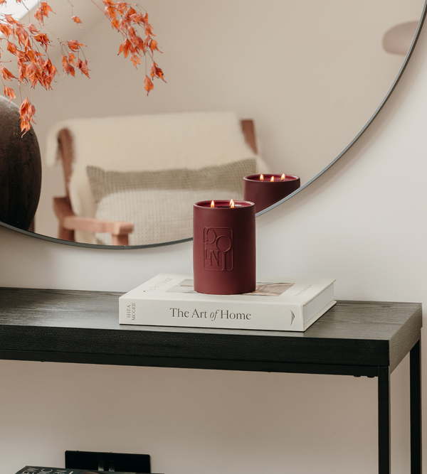 Dolni Large Ceramic 600g Dark Cherry Candle