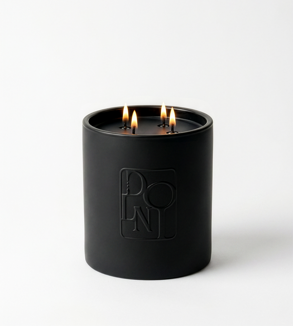 Dolni XL Black Ceramic 2200g Tuberose & Sandalwood Candle