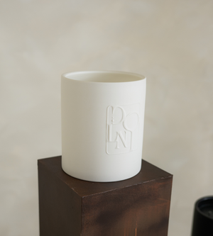 Dolni XL White Ceramic 2200g Amber & Patchouli Candle