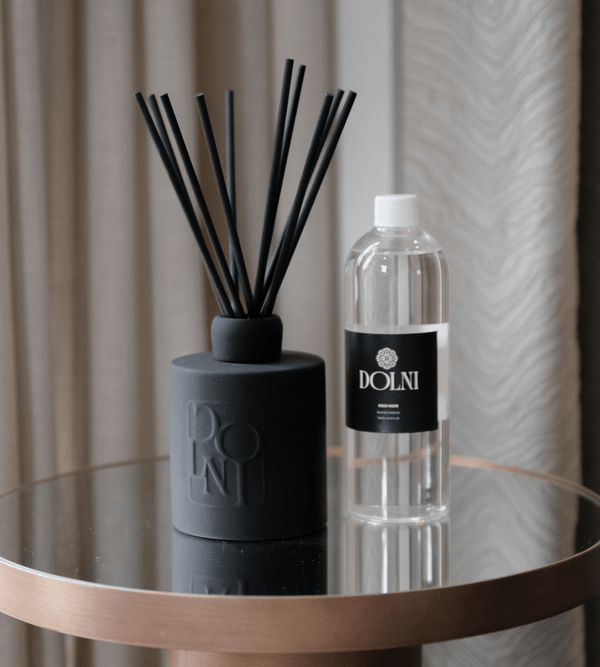 Dolni Large Black Ceramic Rodí Noir 500ml Reed Diffuser