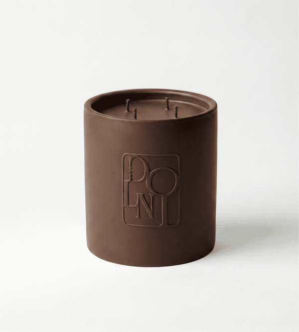 Dolni Extra Large Brown Ceramic 2200g Tobacco & Oud Candle