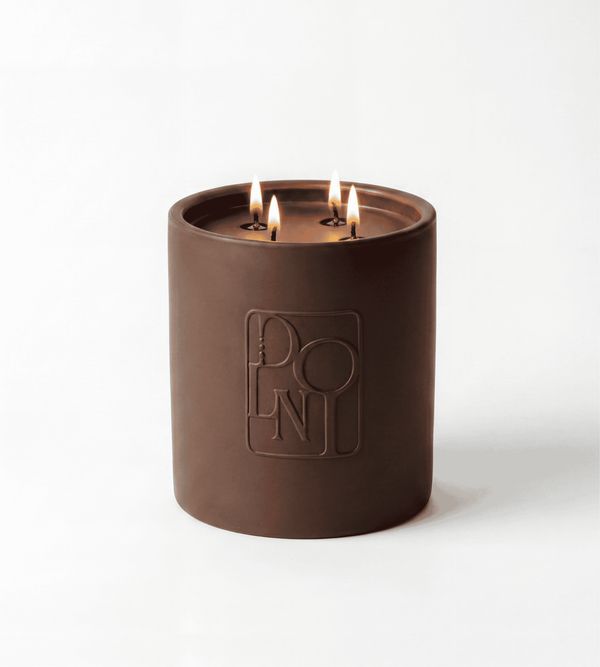 Dolni Extra Large Brown Ceramic 2200g Tobacco & Oud Candle