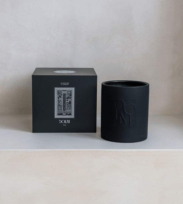 Dolni XL Black Ceramic 2200g Tuberose & Sandalwood Candle